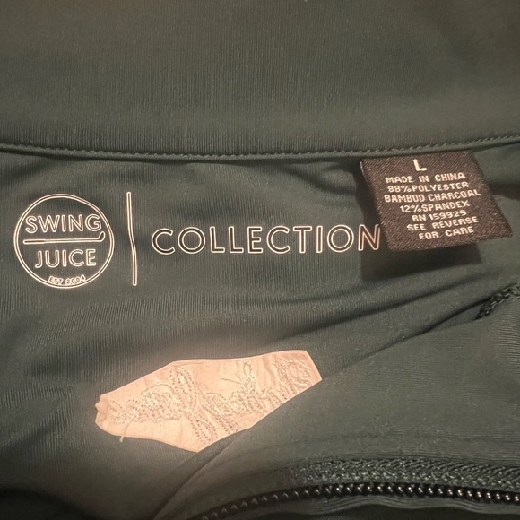 Swing Juice | Men's Long Sleeve 1/4 Zip Green Pullover Sz L - Picture 5 of 8